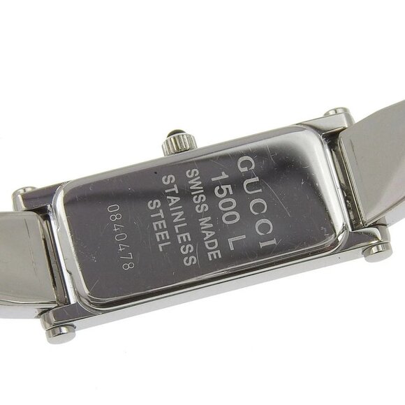 GUCCI shell Watches 1500L Pink shellDial Stainless Steel Quartz Analog display - Picture 7 of 8